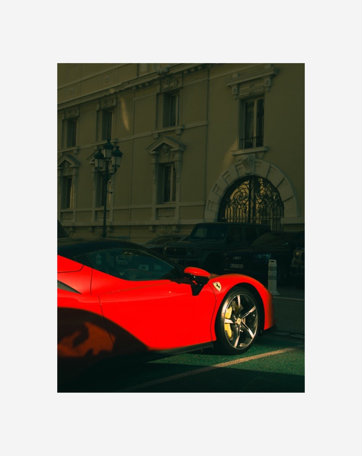 Sun kissed ferrari in monaco