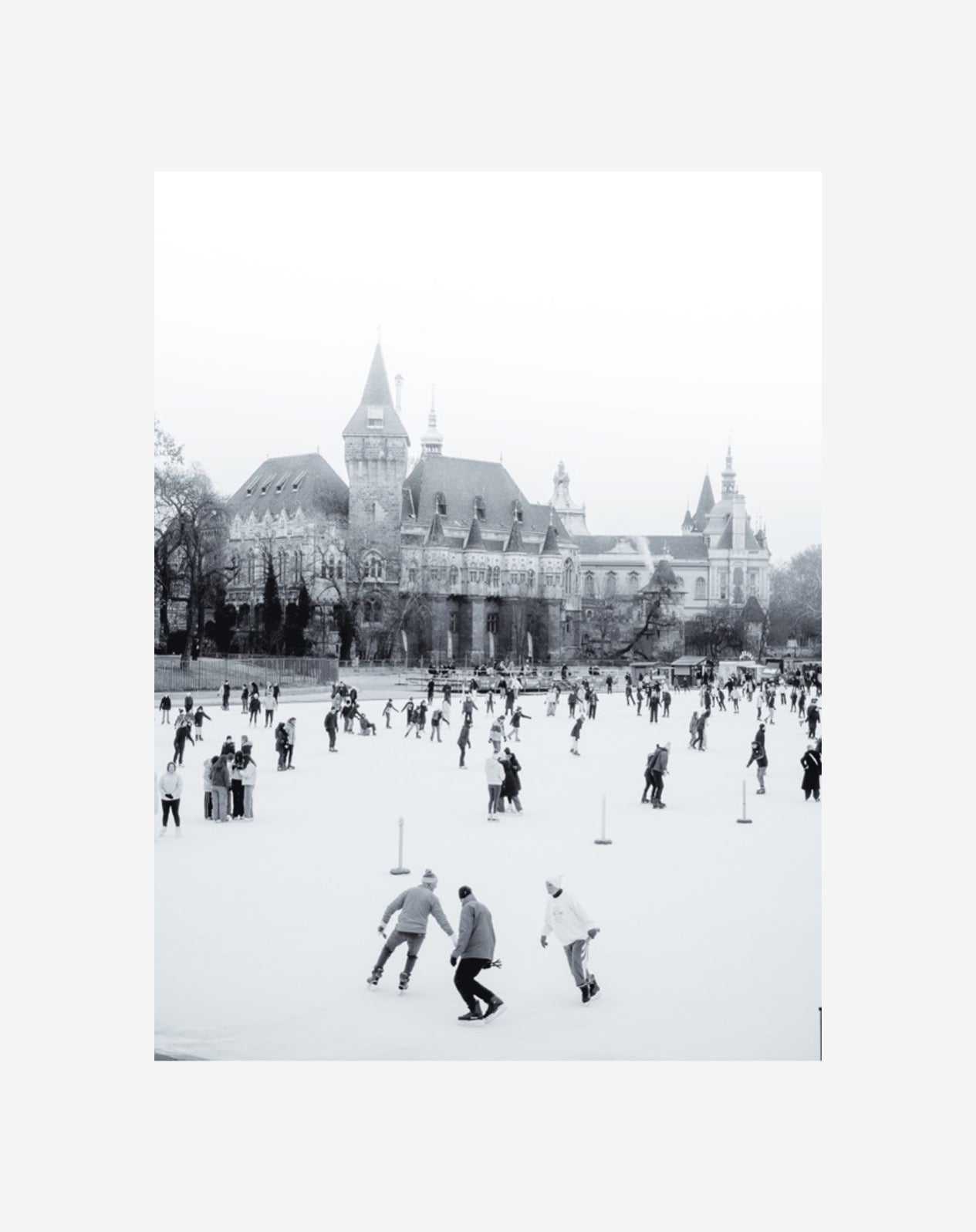 Ice skating in Budapest