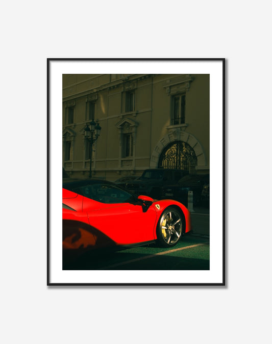 Sun kissed ferrari in monaco